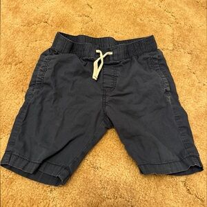 H&M Navy Elastic Waist Drawstring Shorts